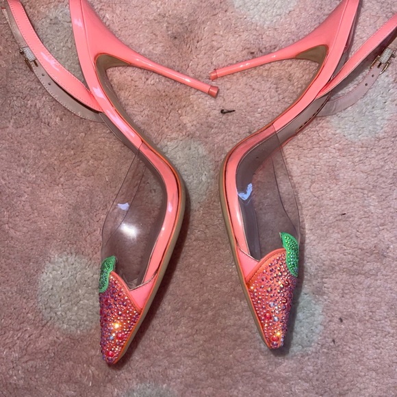 COPY - Sophia Webster Peachy Crystal-Embellished Pumps - Picture 6 of 10